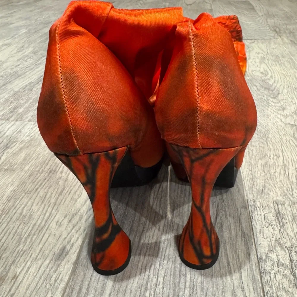 Jeffrey Campbell pantalones platform boots in orange sunset